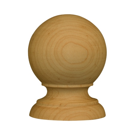 Osborne Wood Products 2 3/8 x 1 3/4 x 1 3/4 Mirror Top Finial in Alder 3006A